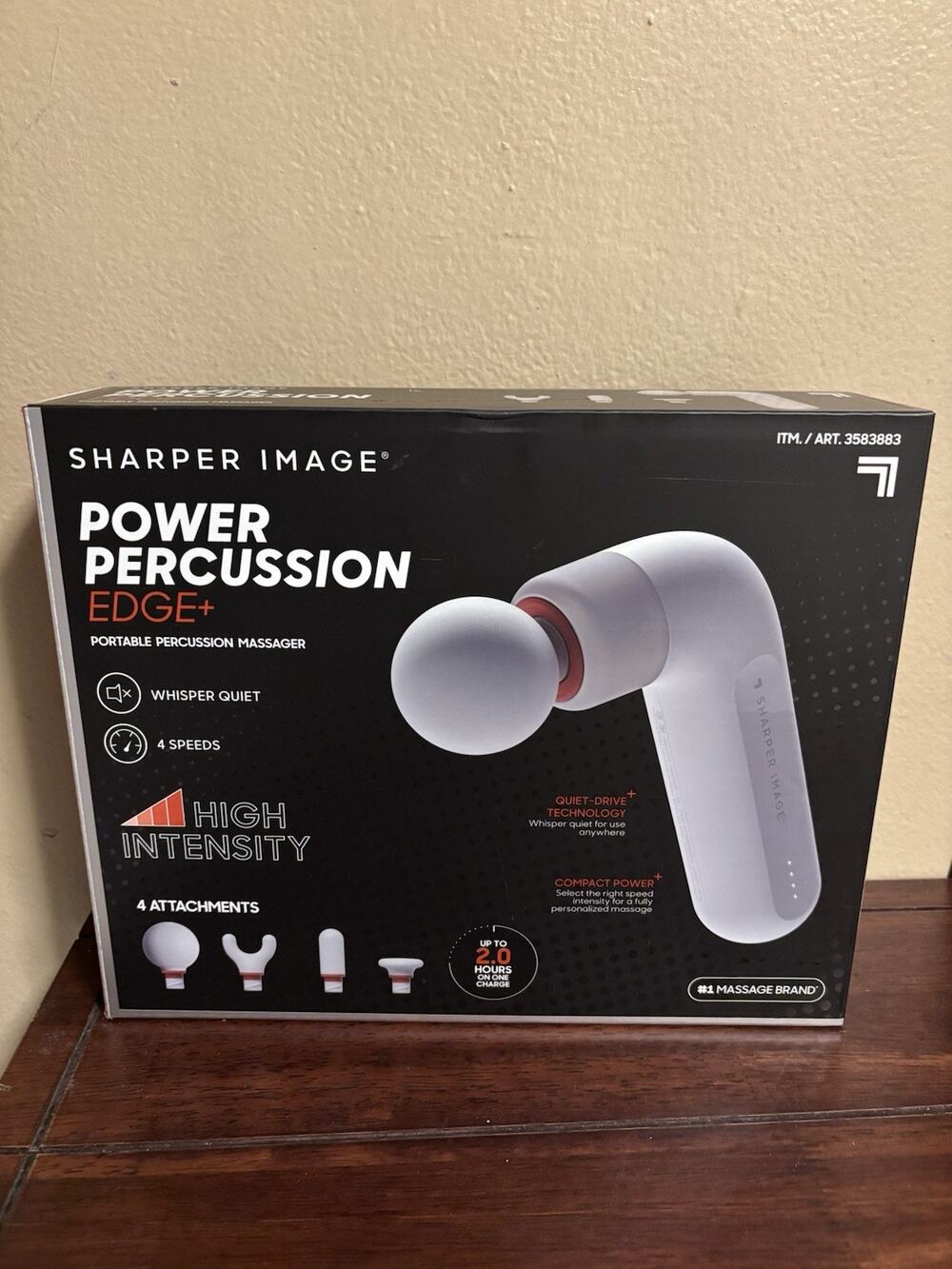 Sharper Image Power Percussion Edge+ Portable Massager